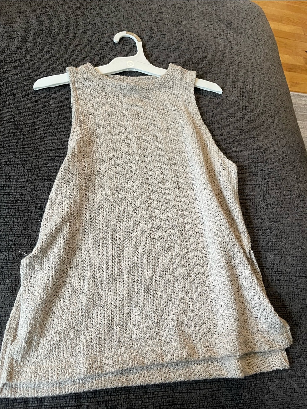 H&M Knit Tank Top in Light Beige